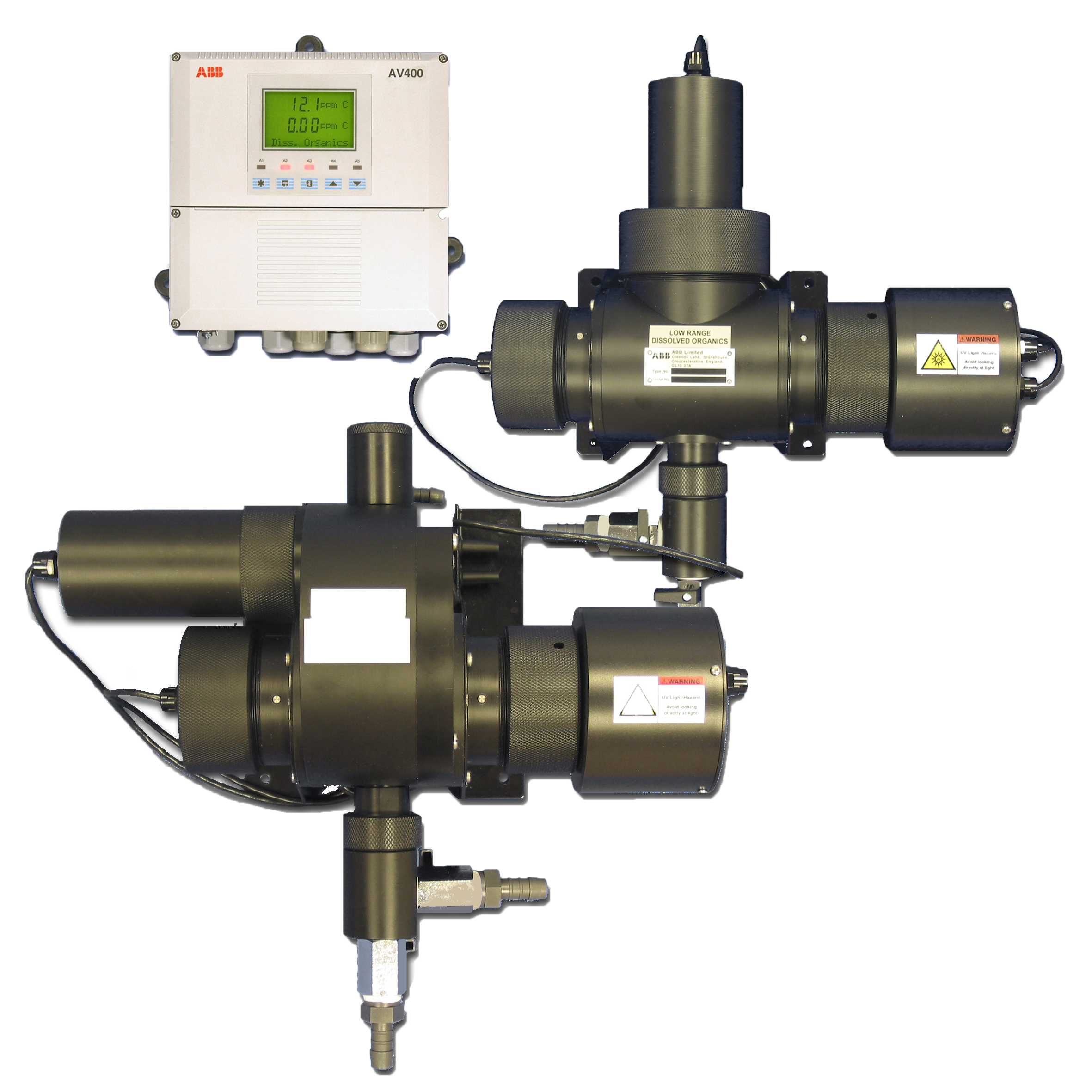 AV412 Dual Input, High and Low Range Dissolved Organics Monitor