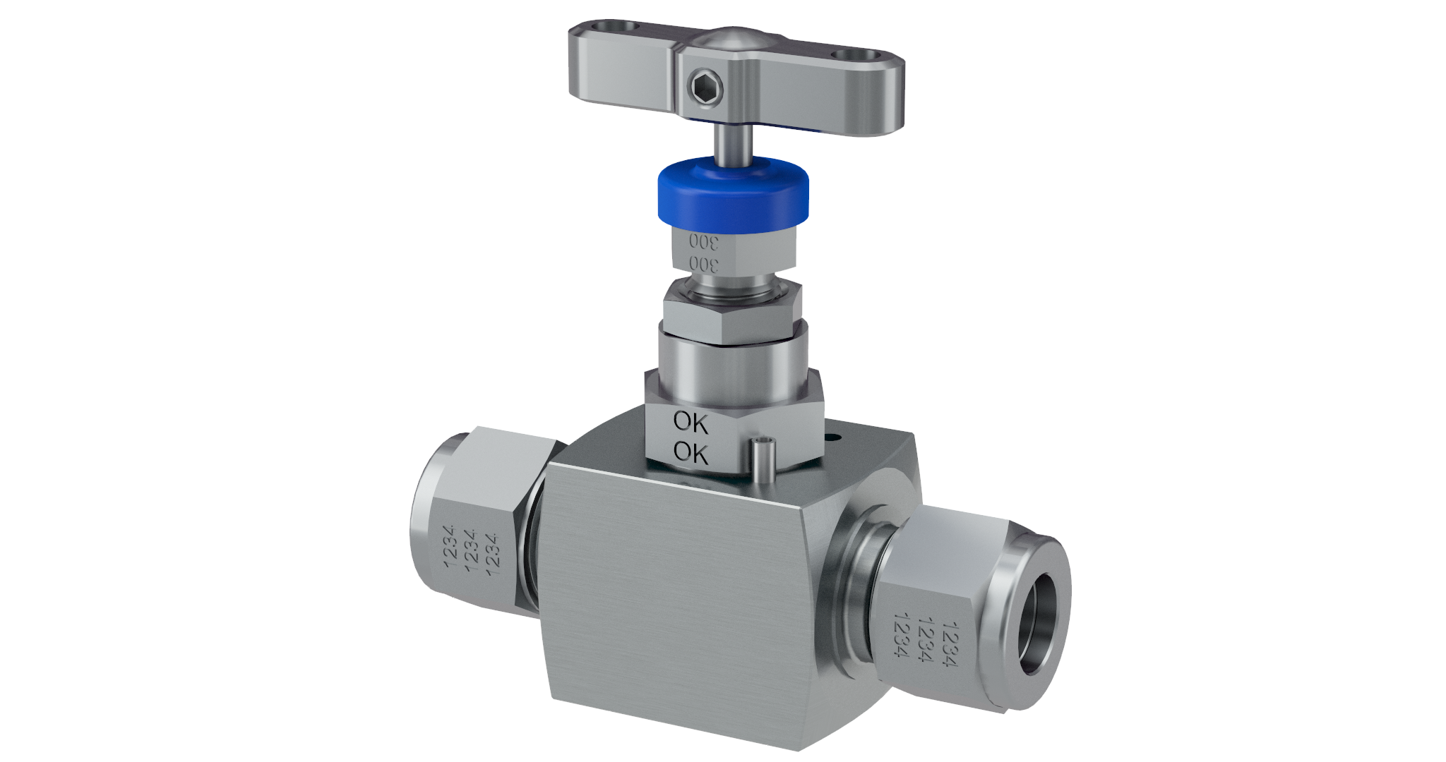 Hand valve with integral A-LOK® connections