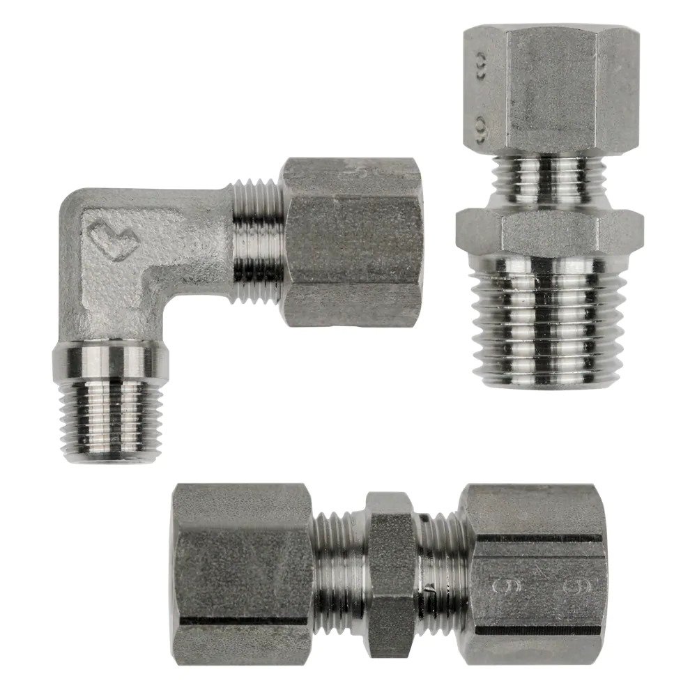 Stainless steel compression fittings